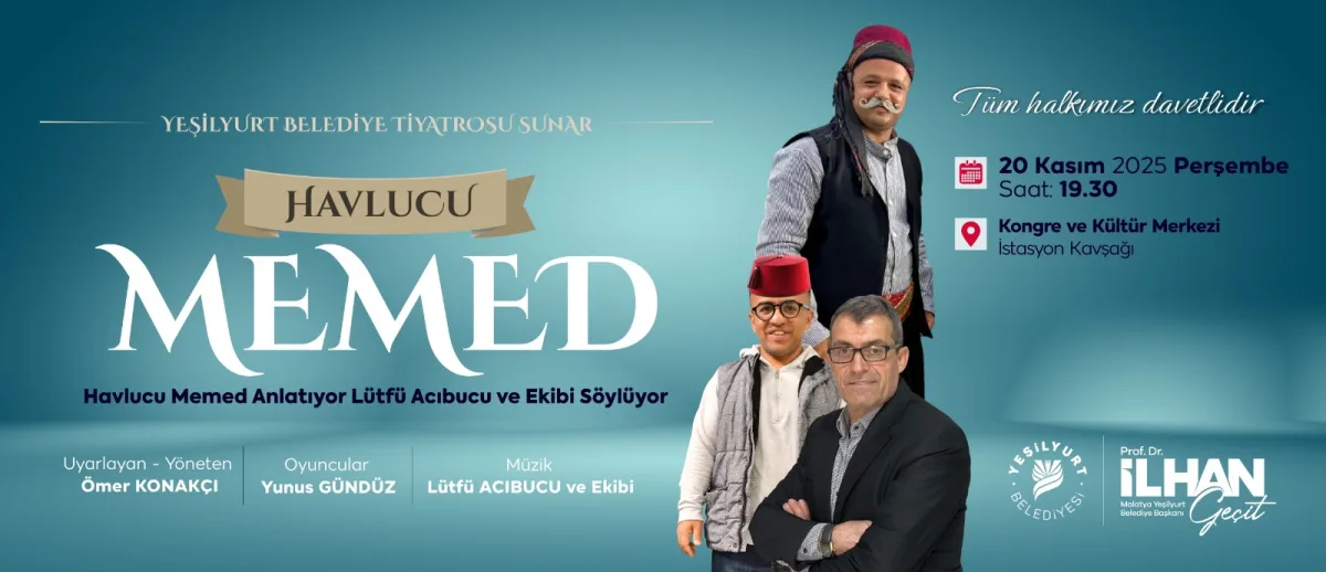 “Havlucu Memed Anlatıyor, Lütfü Acıbucu ve Ekibi Söylüyor” Etkinliği 20 Kasım Perşembe Günü!