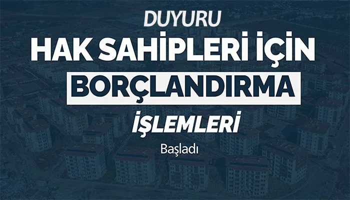 Deprem Konutları Borçlandırma Süreci Hakkında Basın Duyurusu