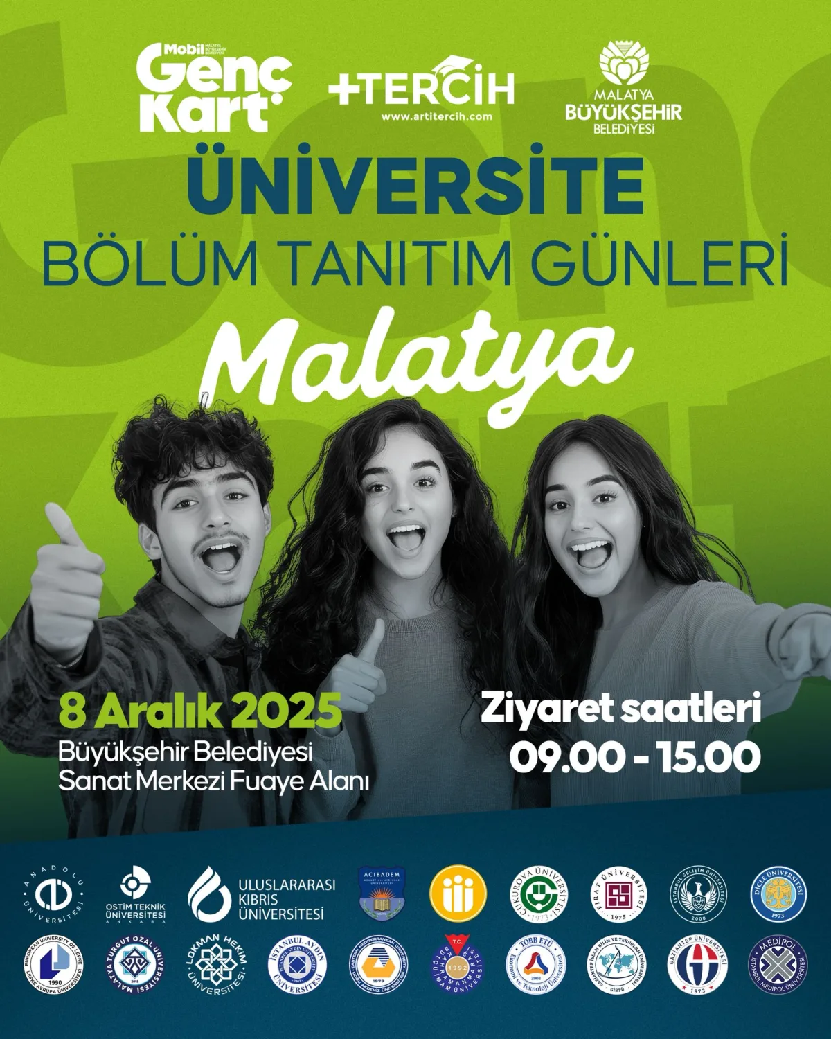 BÜYÜKŞEHİR BELEDİYESİ TARAFINDAN “ÜNİVERSİTE, BÖLÜM  TANITIM VE KARİYER GÜNLERİ” YAPILACAK
