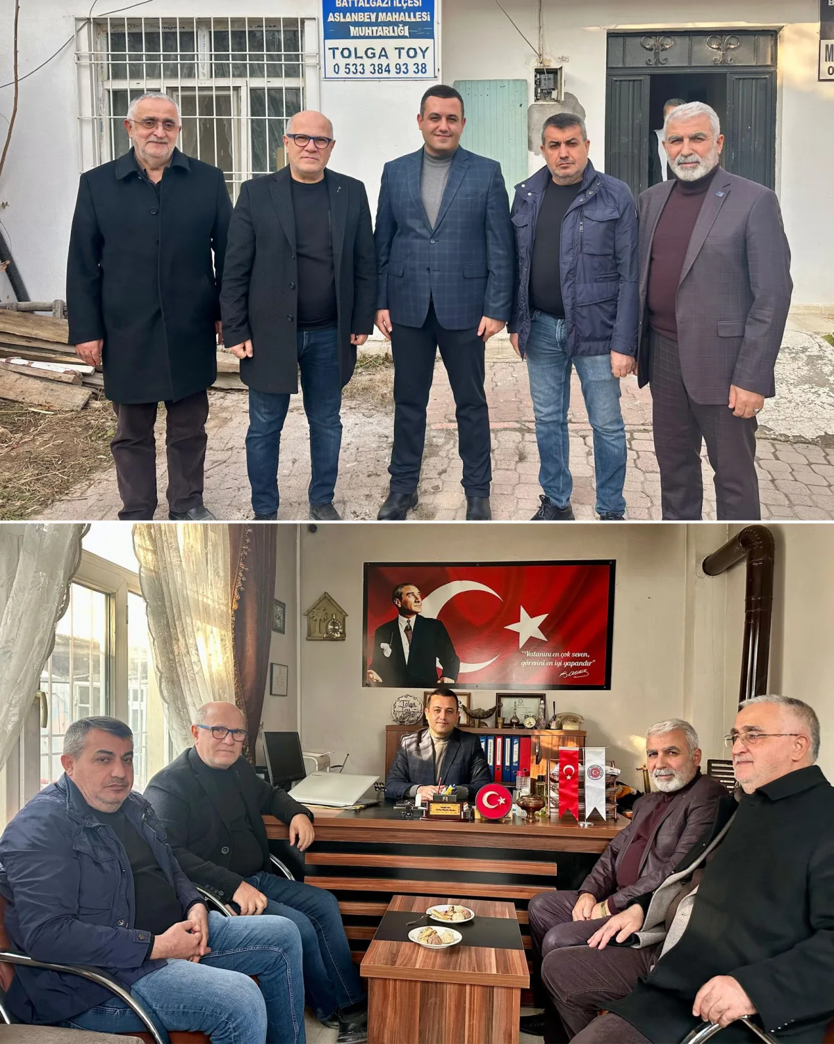 ANAHTAR PARTİ BATTALGAZİ’DEN MAHALLE MUHTARLARINA ZİYARET