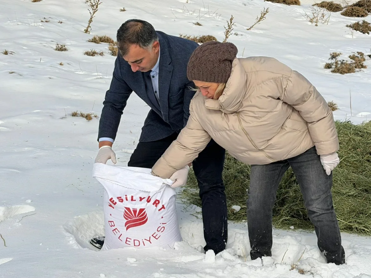 Yeşilyurt Belediyesi’nden Yaban Hayatına Yem Desteği!