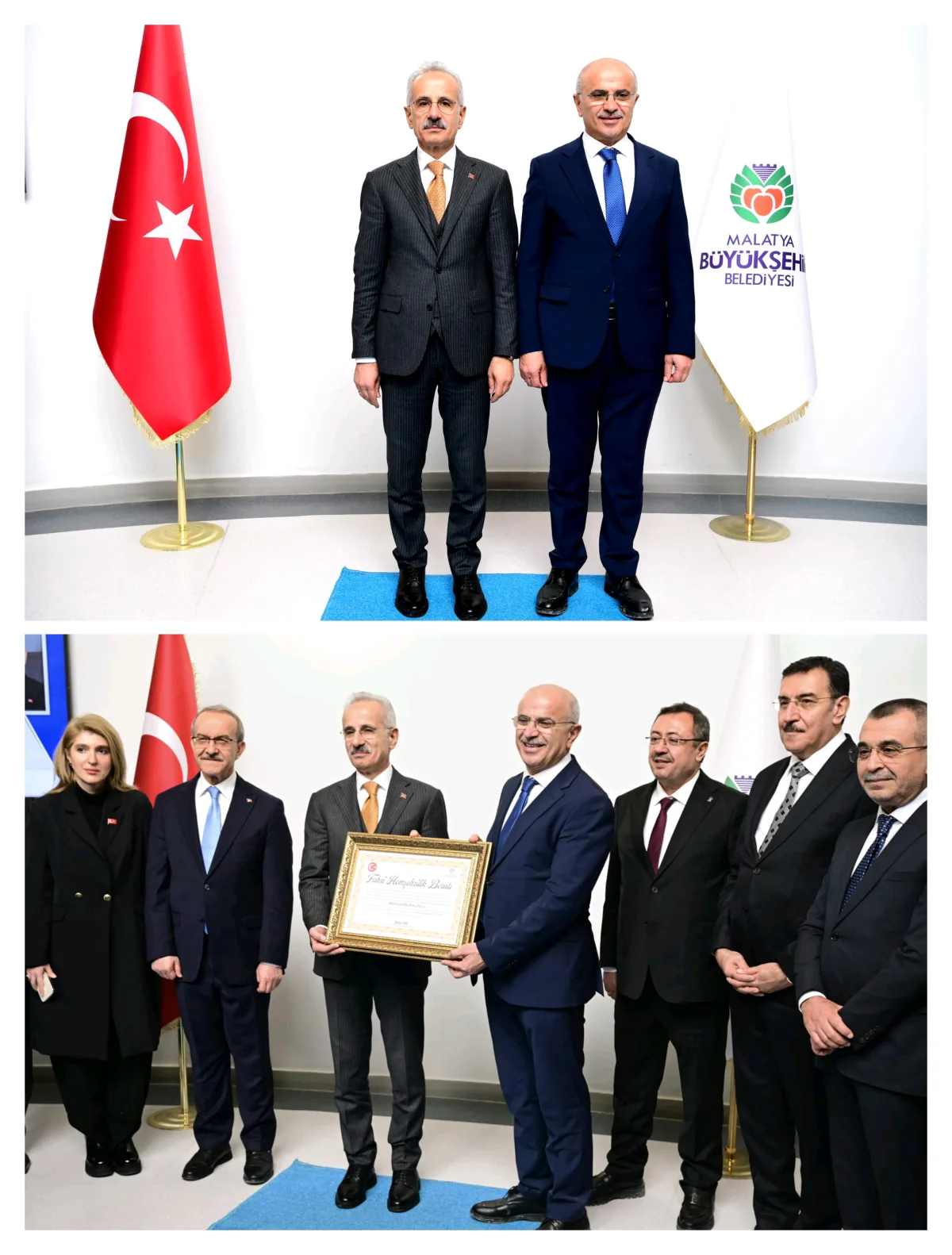 Bakan Uraloğlu'na  ‘Fahri Hemşehrilik Beratı’