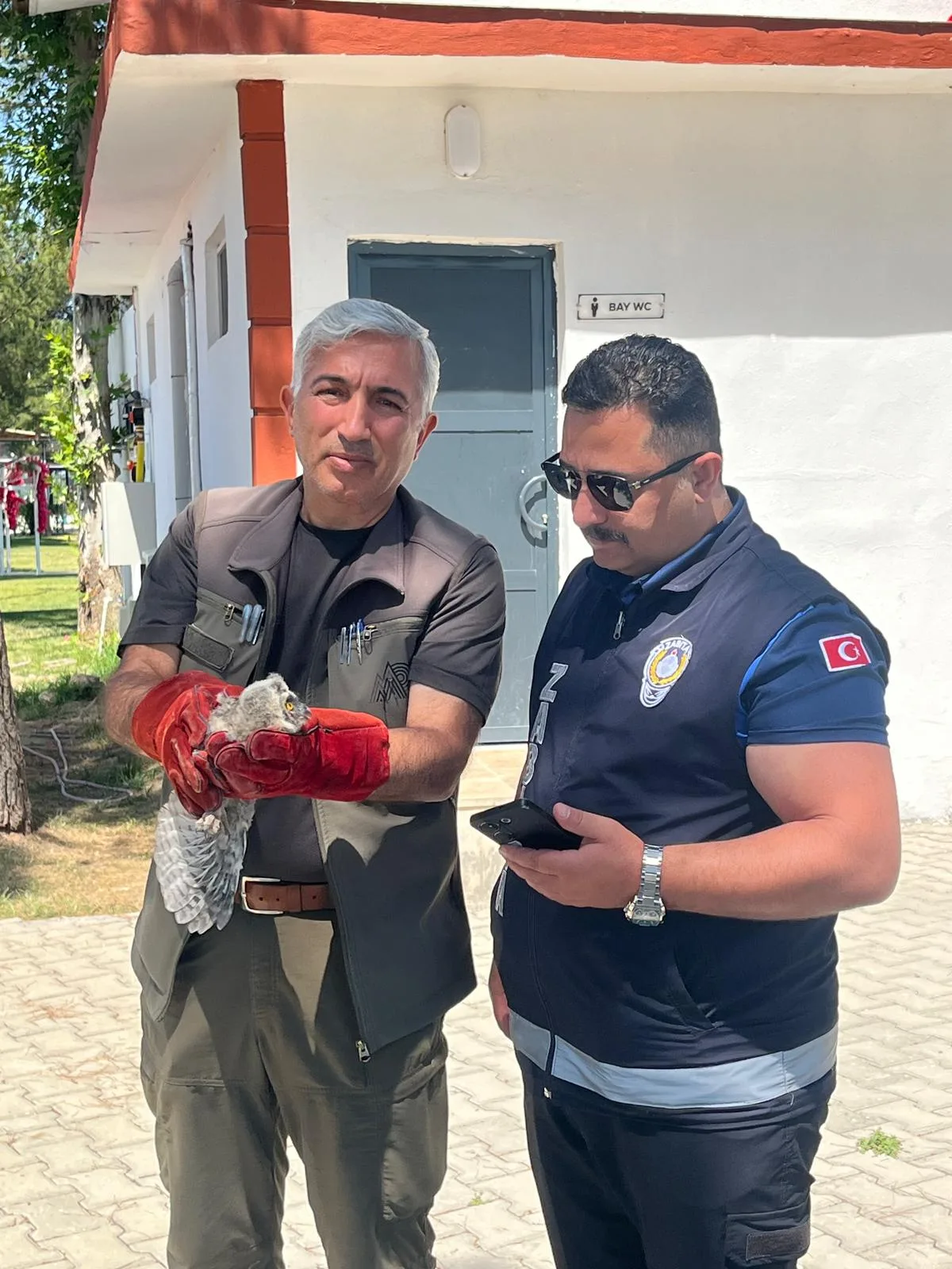 BATTALGAZİ ZABITASI BULDUĞU YAVRU BAYKUŞU KORUMA ALTINA ALDI